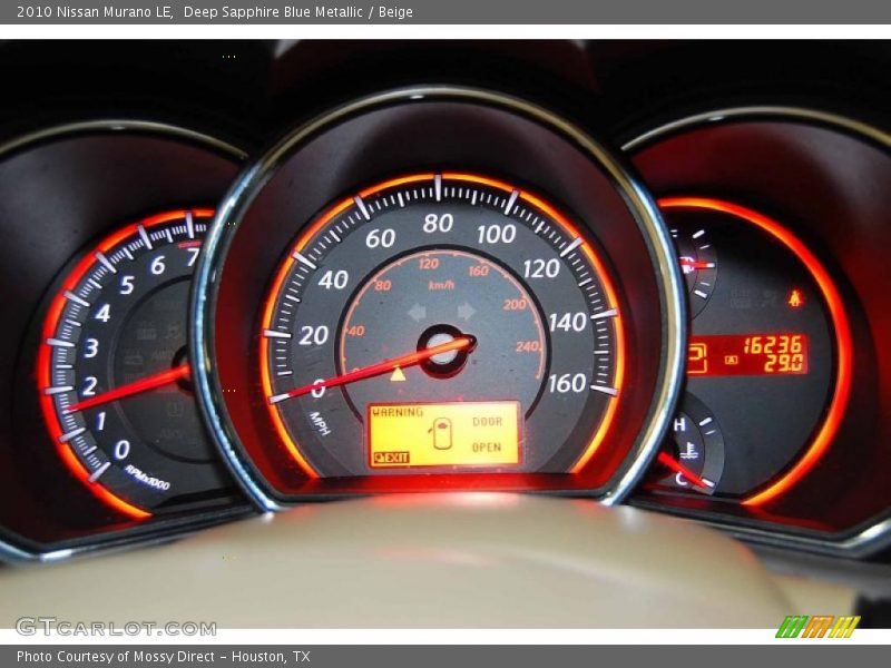 Deep Sapphire Blue Metallic / Beige 2010 Nissan Murano LE