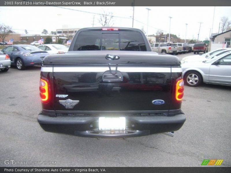 Black / Black/Silver 2003 Ford F150 Harley-Davidson SuperCrew