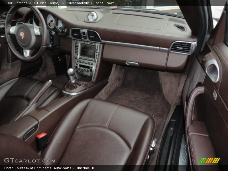  2008 911 Turbo Coupe Cocoa Brown Interior