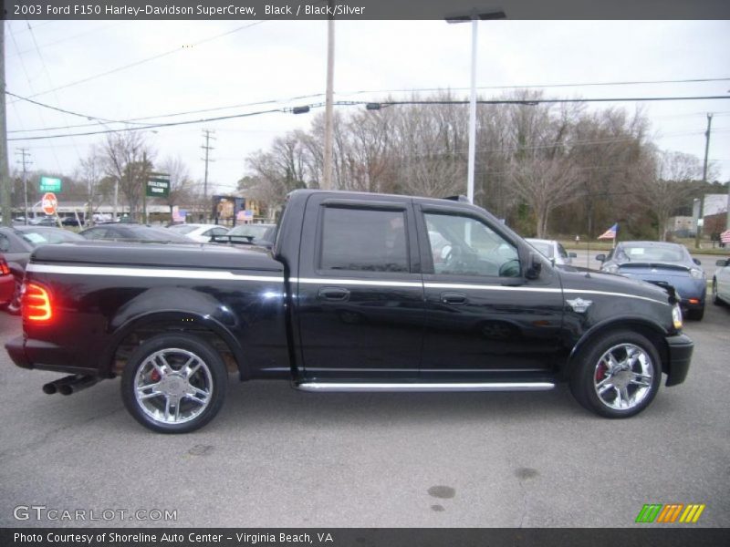 Black / Black/Silver 2003 Ford F150 Harley-Davidson SuperCrew