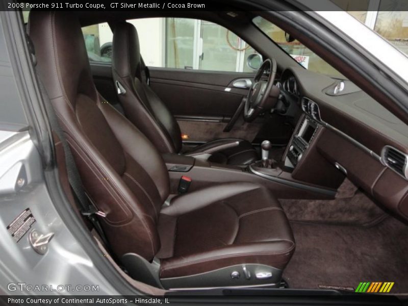  2008 911 Turbo Coupe Cocoa Brown Interior