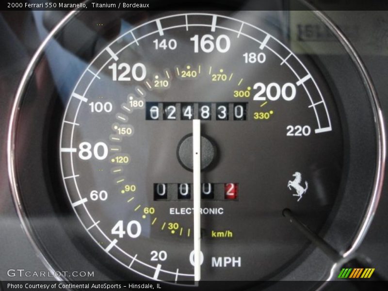 Titanium / Bordeaux 2000 Ferrari 550 Maranello