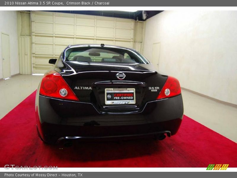 Crimson Black / Charcoal 2010 Nissan Altima 3.5 SR Coupe