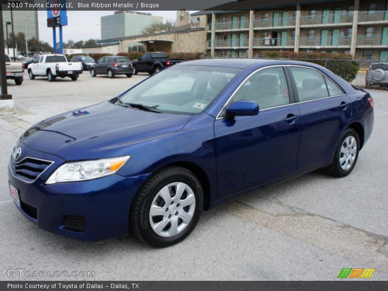 Blue Ribbon Metallic / Bisque 2010 Toyota Camry LE