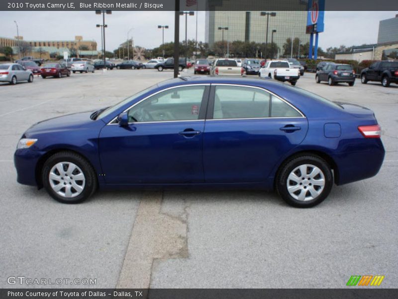 Blue Ribbon Metallic / Bisque 2010 Toyota Camry LE