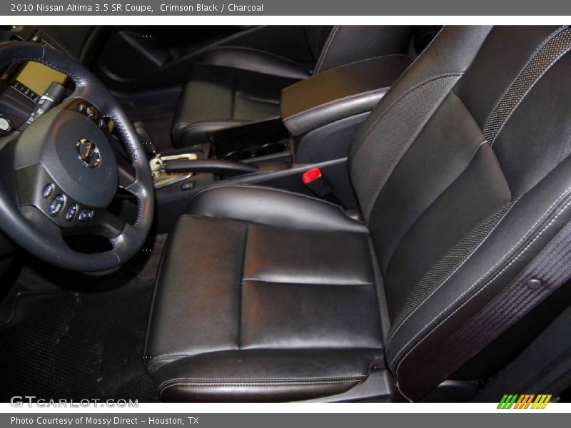  2010 Altima 3.5 SR Coupe Charcoal Interior