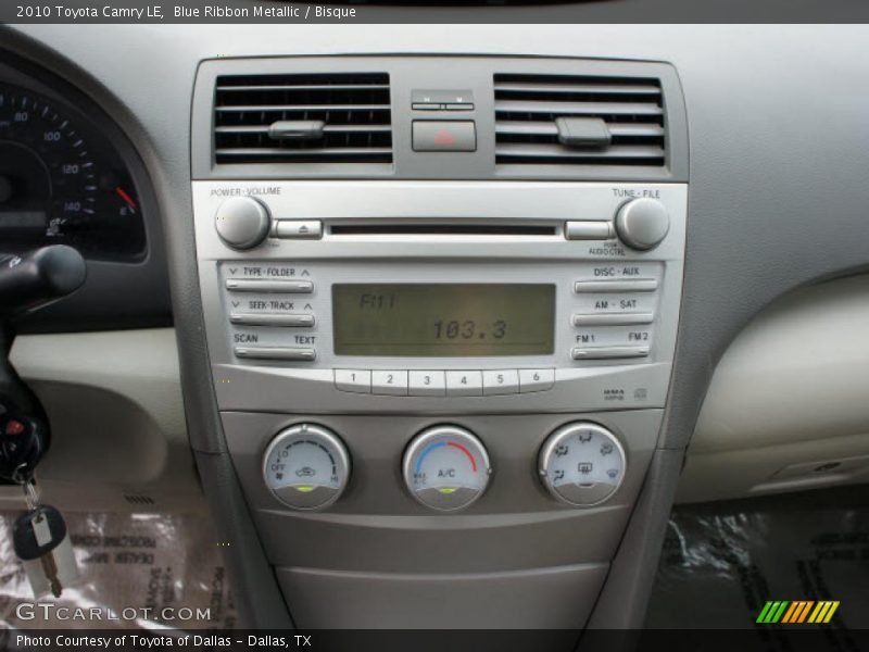 Blue Ribbon Metallic / Bisque 2010 Toyota Camry LE
