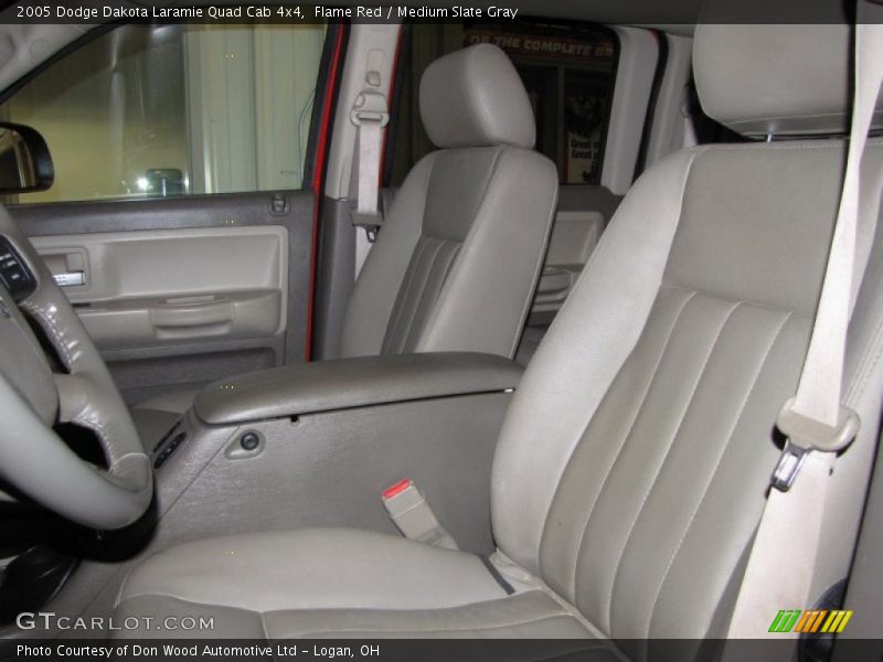  2005 Dakota Laramie Quad Cab 4x4 Medium Slate Gray Interior