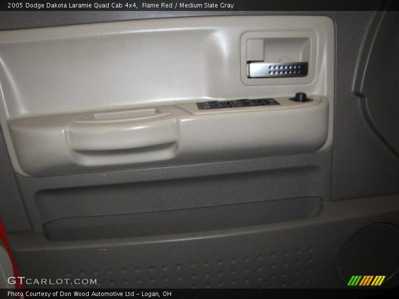 Flame Red / Medium Slate Gray 2005 Dodge Dakota Laramie Quad Cab 4x4