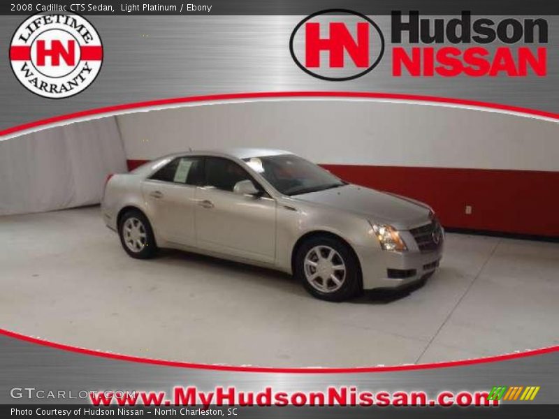 Light Platinum / Ebony 2008 Cadillac CTS Sedan