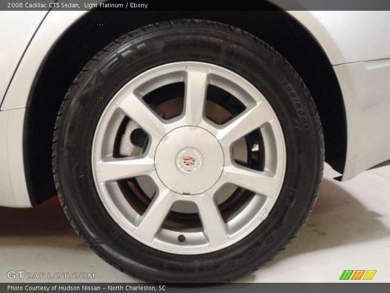 Light Platinum / Ebony 2008 Cadillac CTS Sedan