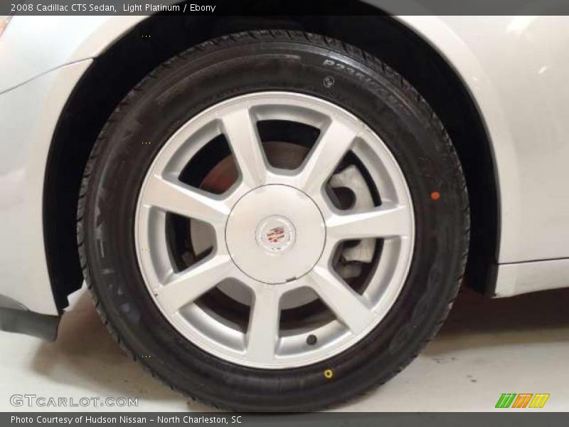 Light Platinum / Ebony 2008 Cadillac CTS Sedan