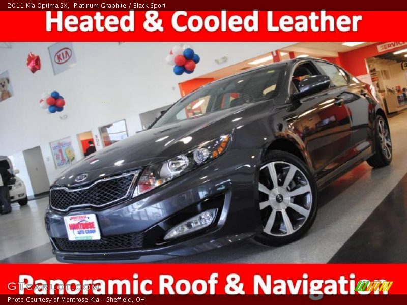 Platinum Graphite / Black Sport 2011 Kia Optima SX