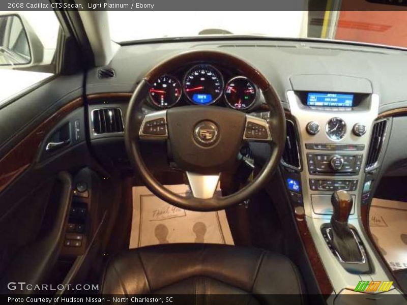 Light Platinum / Ebony 2008 Cadillac CTS Sedan