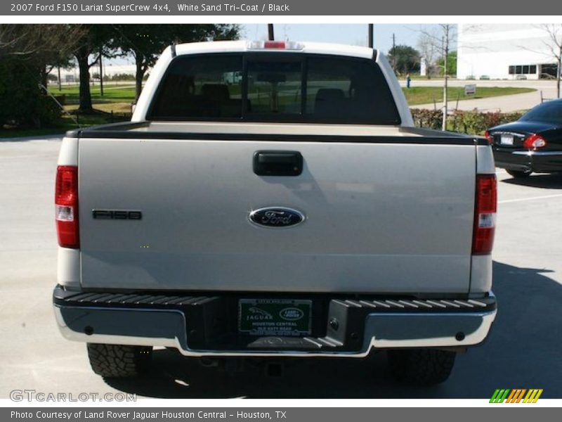 White Sand Tri-Coat / Black 2007 Ford F150 Lariat SuperCrew 4x4