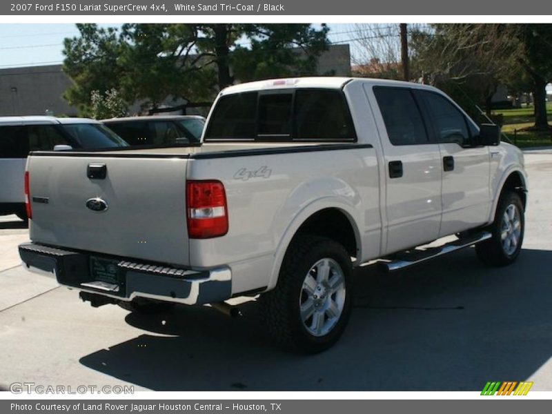 White Sand Tri-Coat / Black 2007 Ford F150 Lariat SuperCrew 4x4