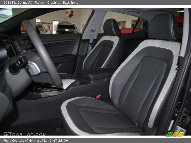  2011 Optima SX Black Sport Interior