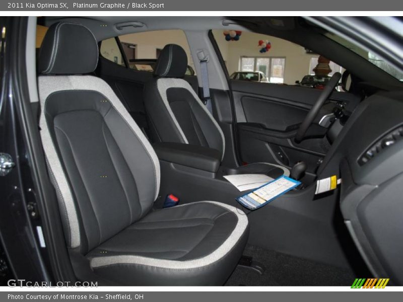  2011 Optima SX Black Sport Interior