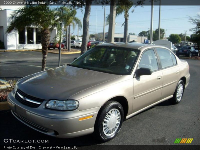 Sandrift Metallic / Neutral 2000 Chevrolet Malibu Sedan