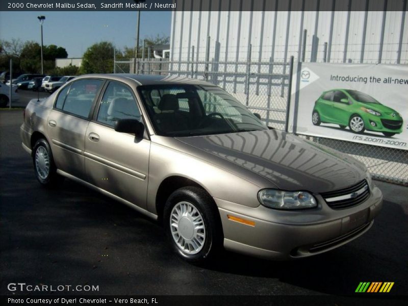 Sandrift Metallic / Neutral 2000 Chevrolet Malibu Sedan