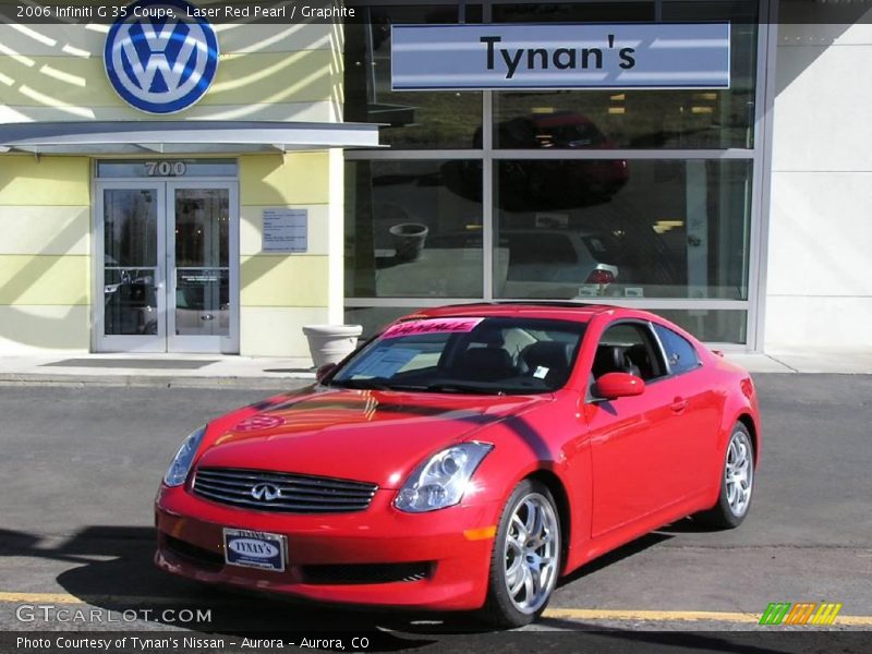 Laser Red Pearl / Graphite 2006 Infiniti G 35 Coupe