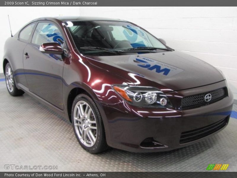 Sizzling Crimson Mica / Dark Charcoal 2009 Scion tC