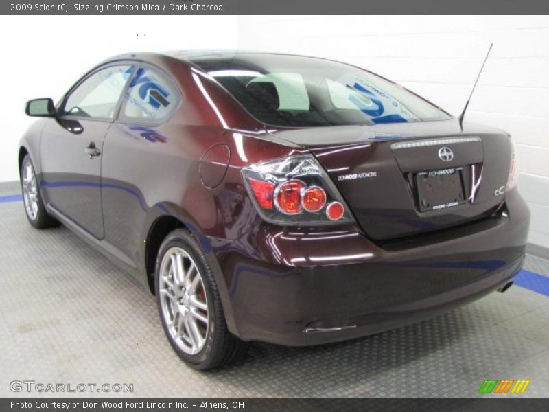 Sizzling Crimson Mica / Dark Charcoal 2009 Scion tC