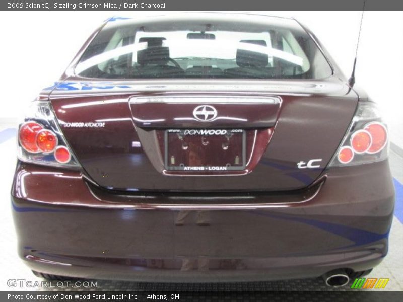 Sizzling Crimson Mica / Dark Charcoal 2009 Scion tC