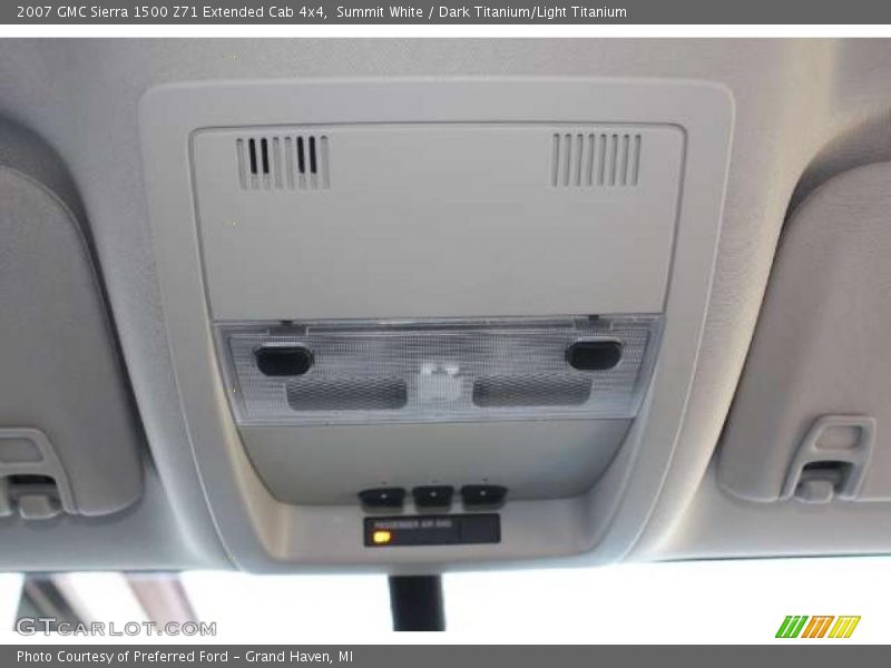 Summit White / Dark Titanium/Light Titanium 2007 GMC Sierra 1500 Z71 Extended Cab 4x4