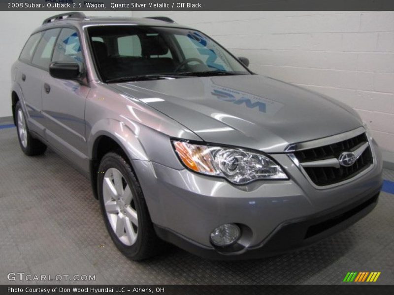 Quartz Silver Metallic / Off Black 2008 Subaru Outback 2.5i Wagon