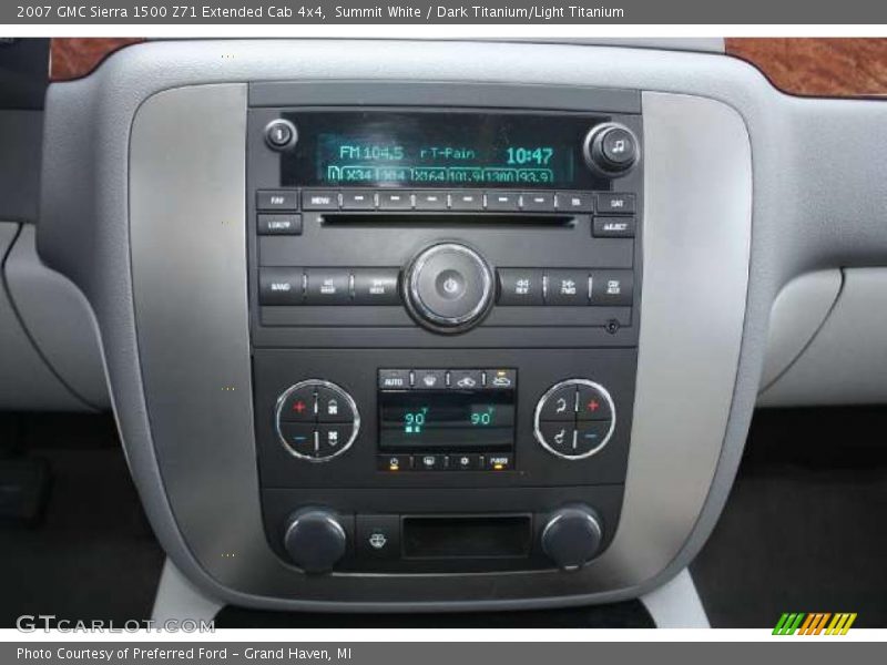 Summit White / Dark Titanium/Light Titanium 2007 GMC Sierra 1500 Z71 Extended Cab 4x4