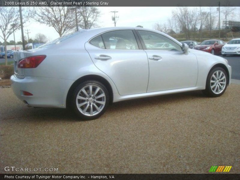 Glacier Frost Pearl / Sterling Gray 2008 Lexus IS 250 AWD