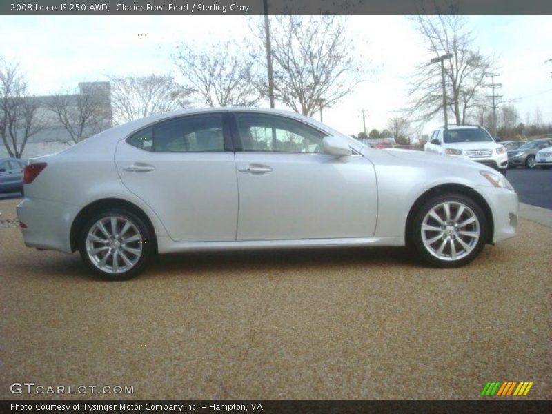Glacier Frost Pearl / Sterling Gray 2008 Lexus IS 250 AWD