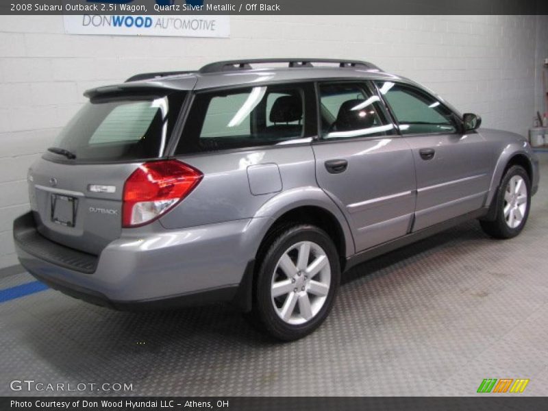 Quartz Silver Metallic / Off Black 2008 Subaru Outback 2.5i Wagon