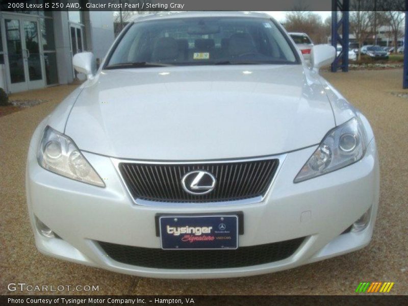 Glacier Frost Pearl / Sterling Gray 2008 Lexus IS 250 AWD