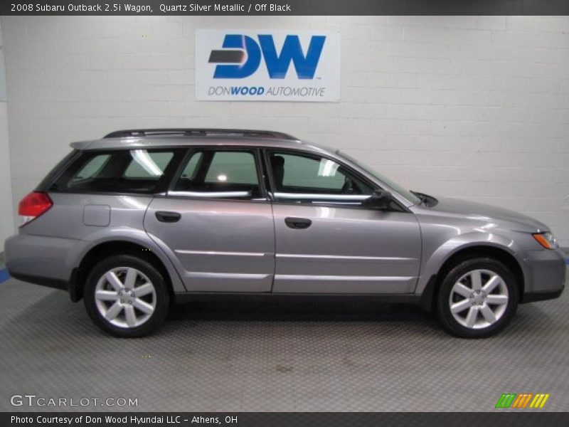 Quartz Silver Metallic / Off Black 2008 Subaru Outback 2.5i Wagon