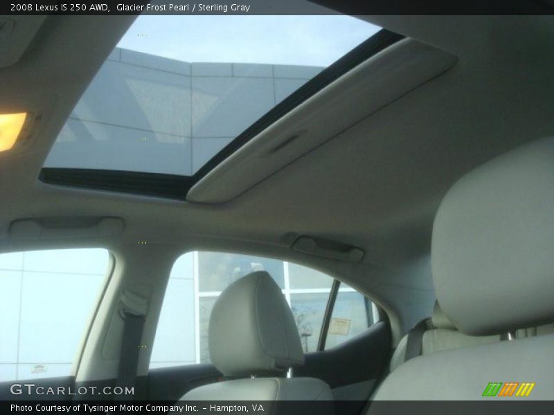 Glacier Frost Pearl / Sterling Gray 2008 Lexus IS 250 AWD