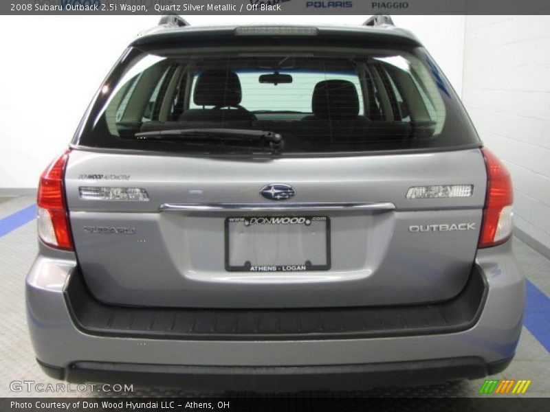 Quartz Silver Metallic / Off Black 2008 Subaru Outback 2.5i Wagon