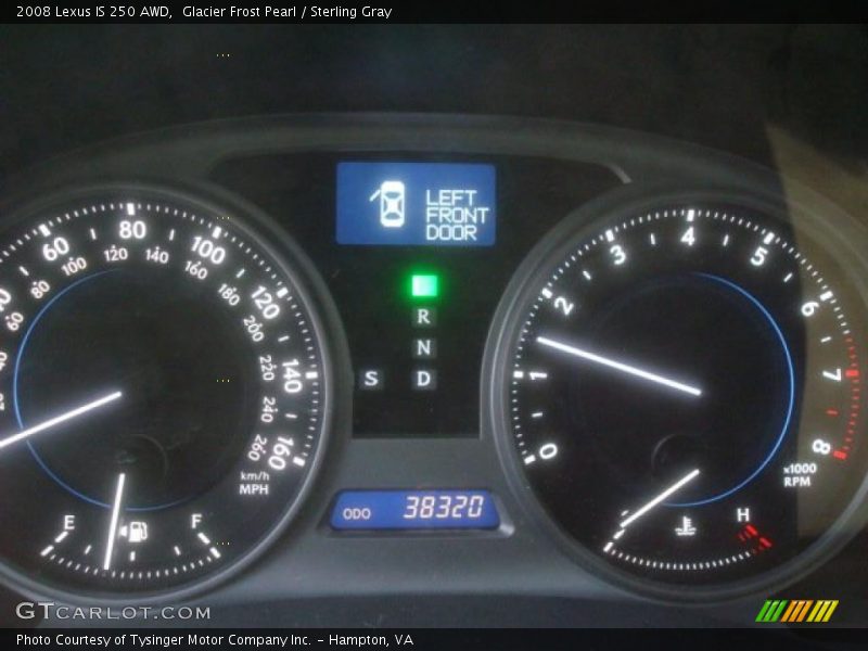 Glacier Frost Pearl / Sterling Gray 2008 Lexus IS 250 AWD