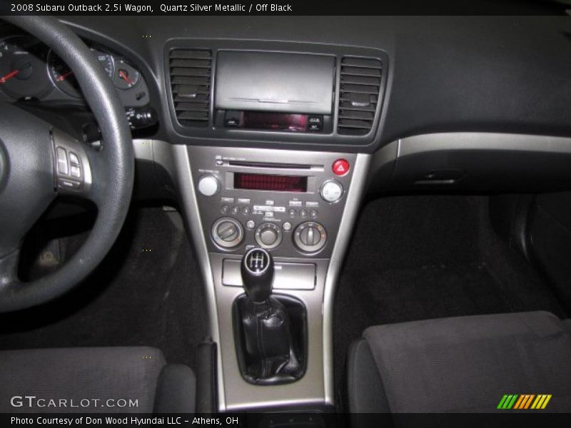Quartz Silver Metallic / Off Black 2008 Subaru Outback 2.5i Wagon