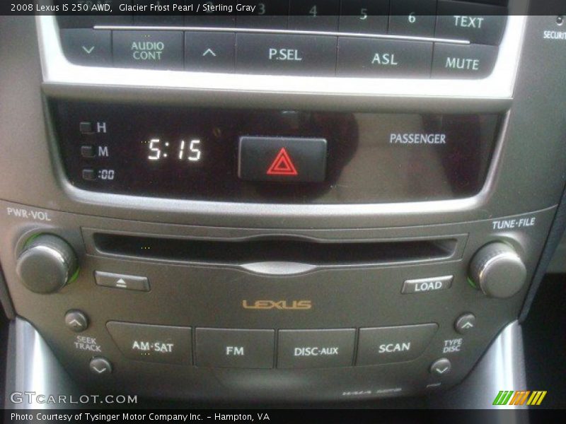 Glacier Frost Pearl / Sterling Gray 2008 Lexus IS 250 AWD