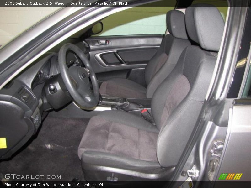 Quartz Silver Metallic / Off Black 2008 Subaru Outback 2.5i Wagon