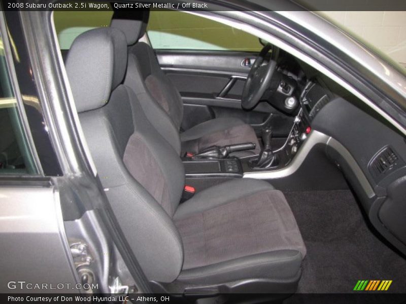 Quartz Silver Metallic / Off Black 2008 Subaru Outback 2.5i Wagon
