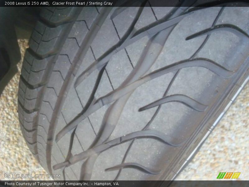 Glacier Frost Pearl / Sterling Gray 2008 Lexus IS 250 AWD