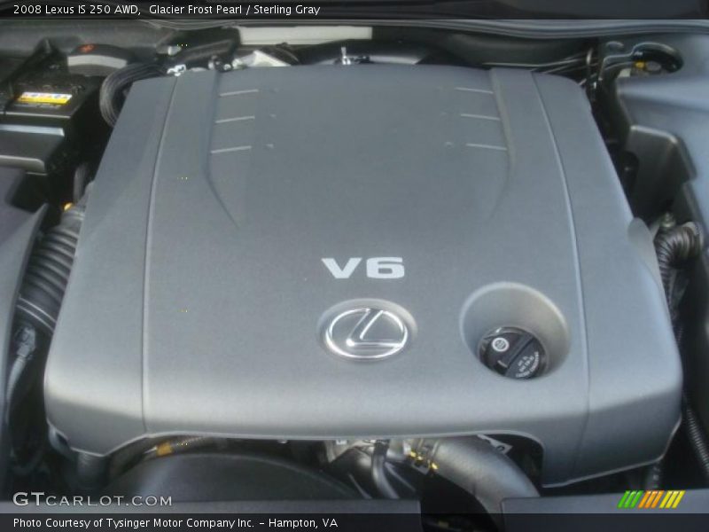 Glacier Frost Pearl / Sterling Gray 2008 Lexus IS 250 AWD