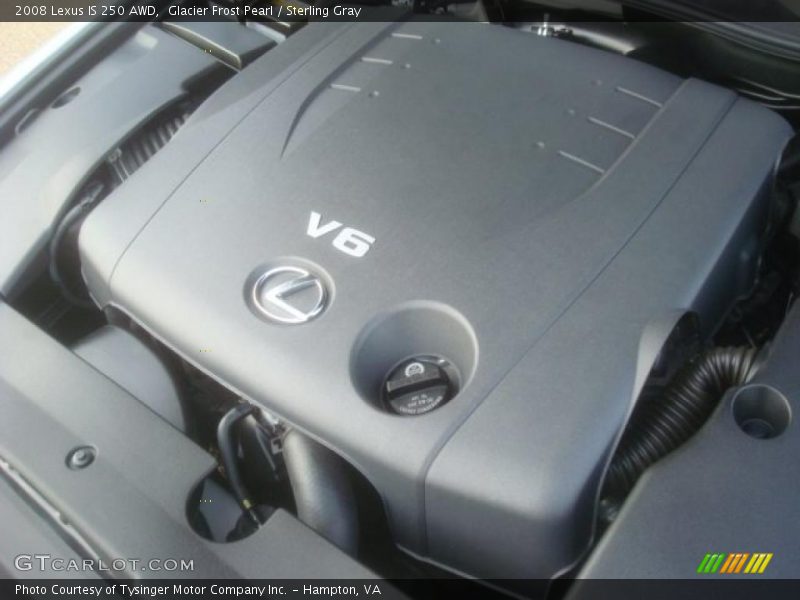 Glacier Frost Pearl / Sterling Gray 2008 Lexus IS 250 AWD