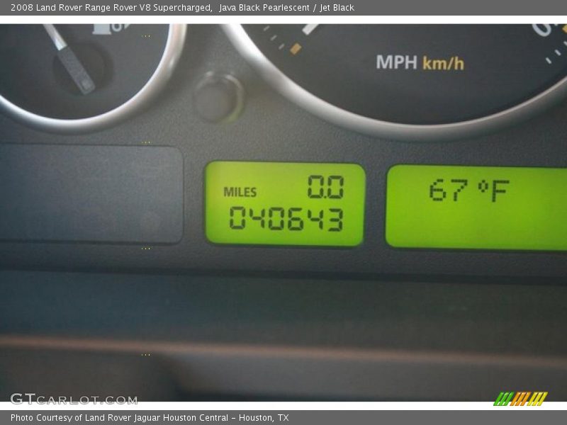 Java Black Pearlescent / Jet Black 2008 Land Rover Range Rover V8 Supercharged
