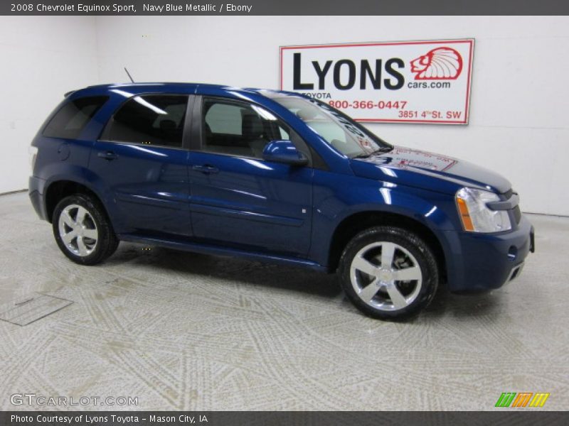 Navy Blue Metallic / Ebony 2008 Chevrolet Equinox Sport