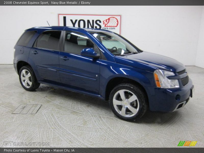 Navy Blue Metallic / Ebony 2008 Chevrolet Equinox Sport