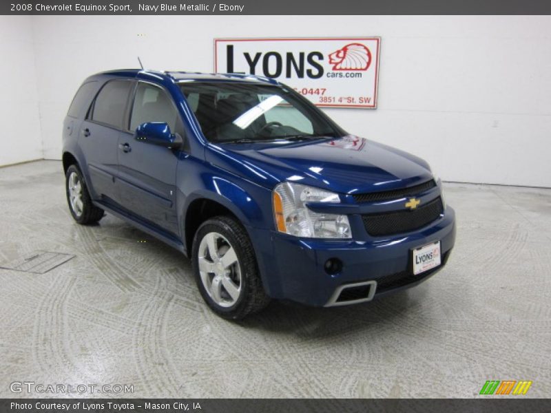 Navy Blue Metallic / Ebony 2008 Chevrolet Equinox Sport